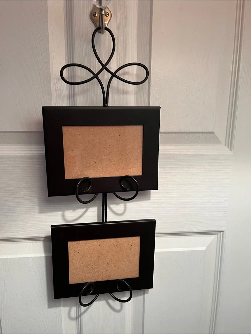 Source Unknown Black Double Hanging Photo Frame with Scroll Accents